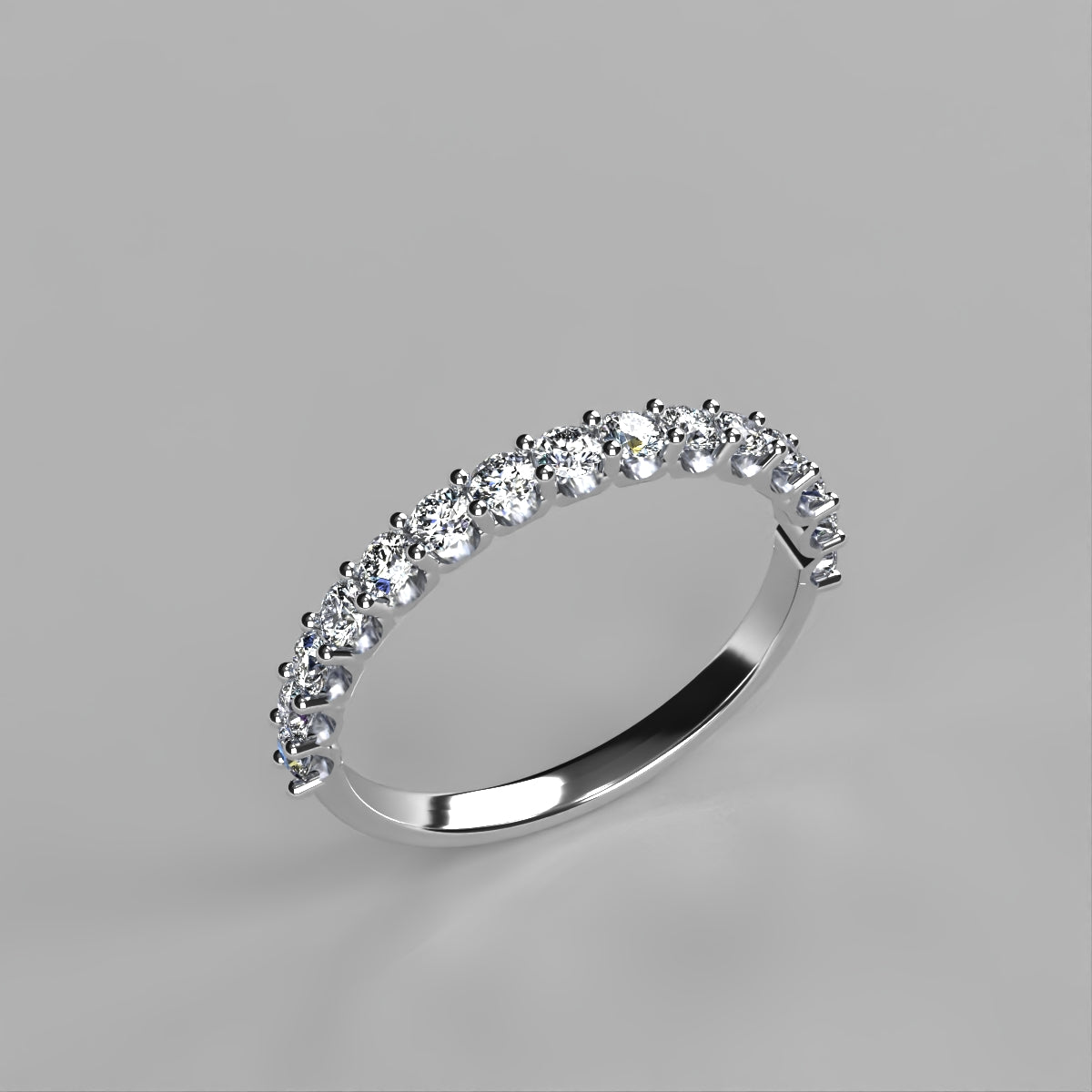 Media Churumbela Mindi en oro con diamante natural 0.45 ct