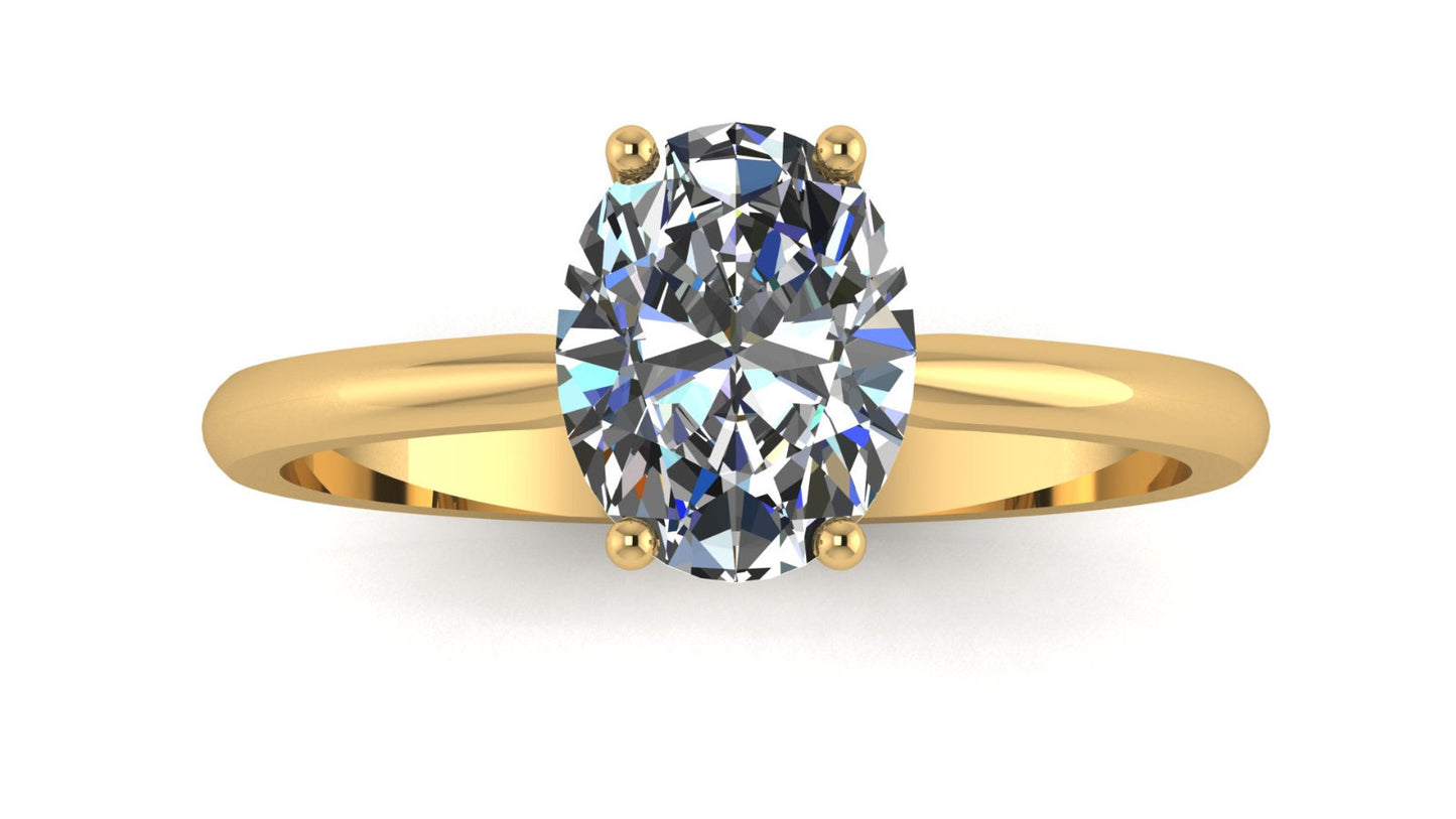 Anillo de compromiso en oro