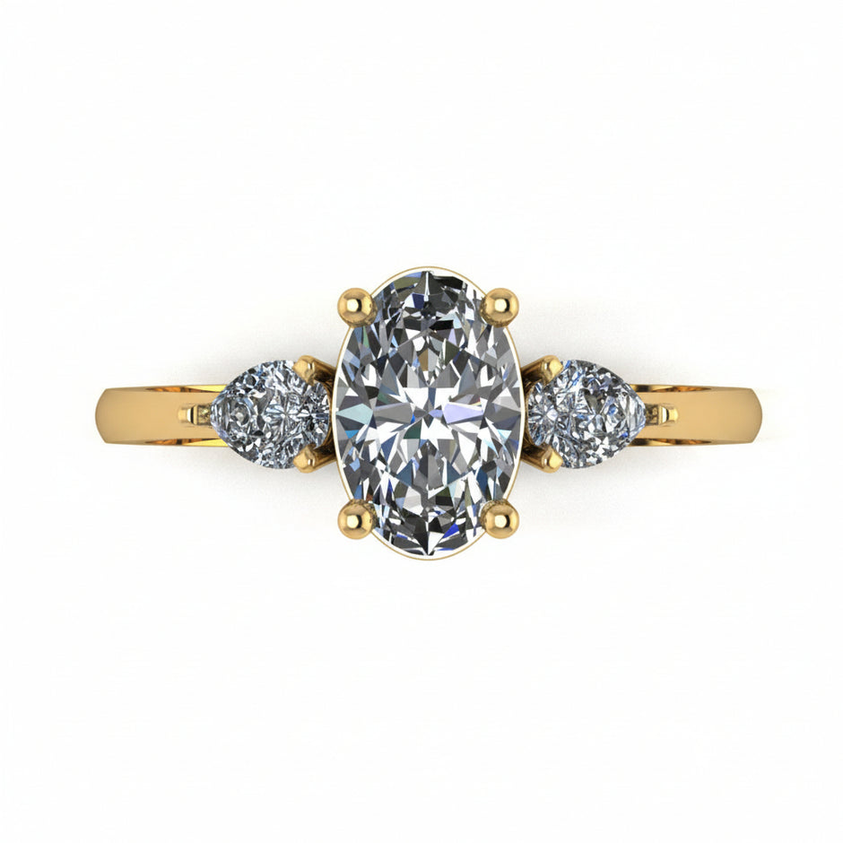 Camille en oro corte oval