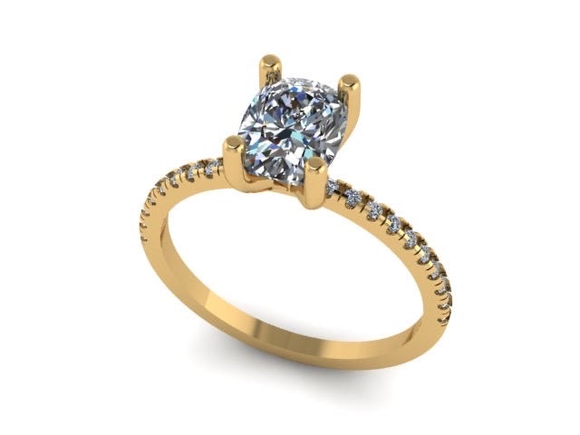 Anillo de compromiso en Oro