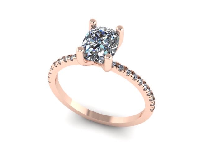 Anillo de compromiso en Oro