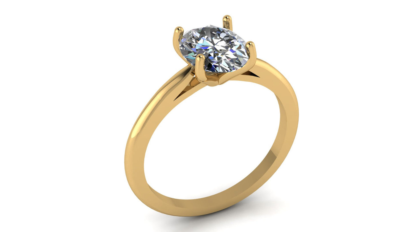Anillo de compromiso en oro