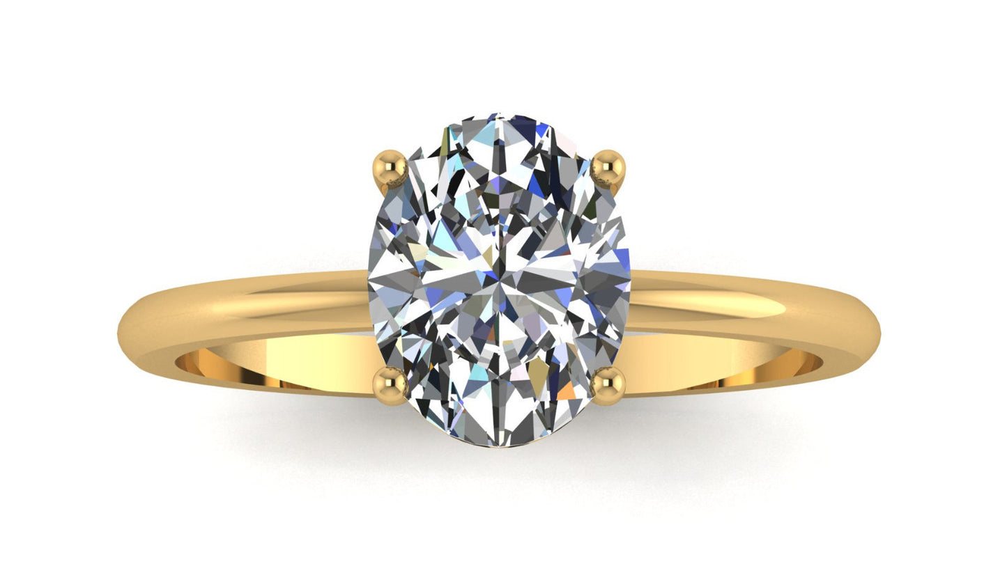 Anillo de compromiso en oro
