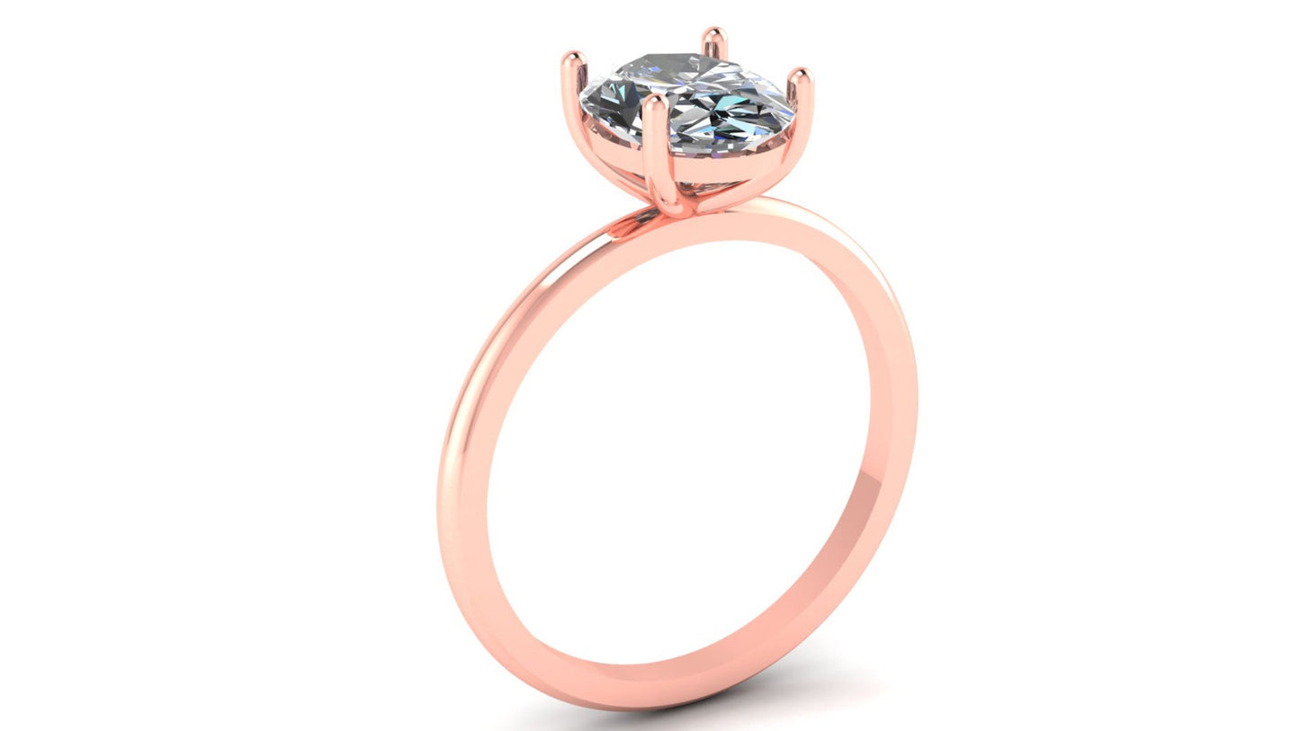 Anillo de compromiso en oro