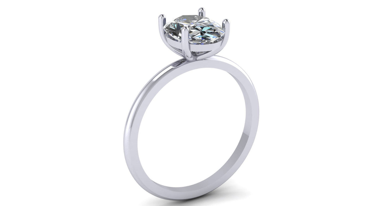 Anillo de compromiso en oro