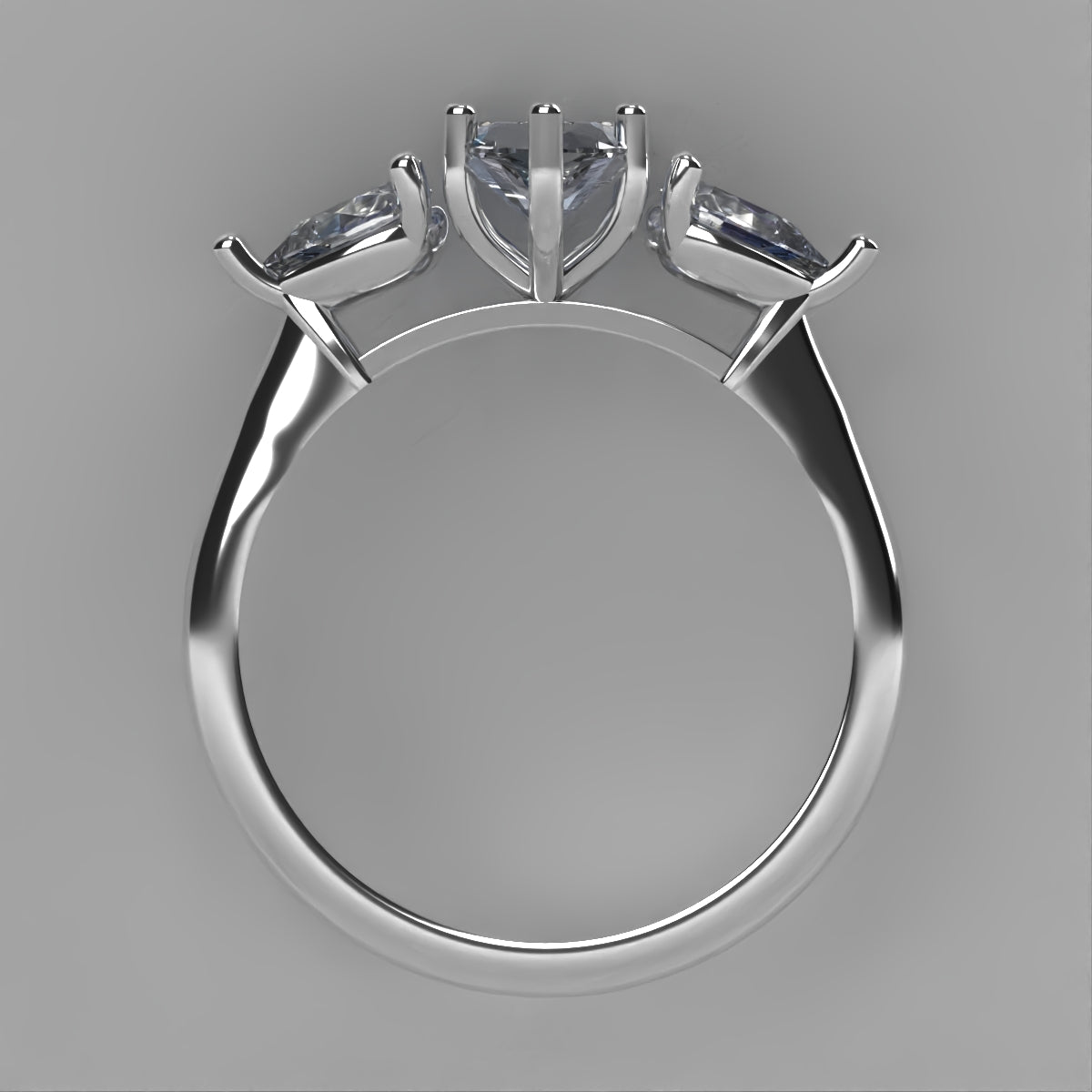Anillo Osiris en oro con circonia corte Marquise