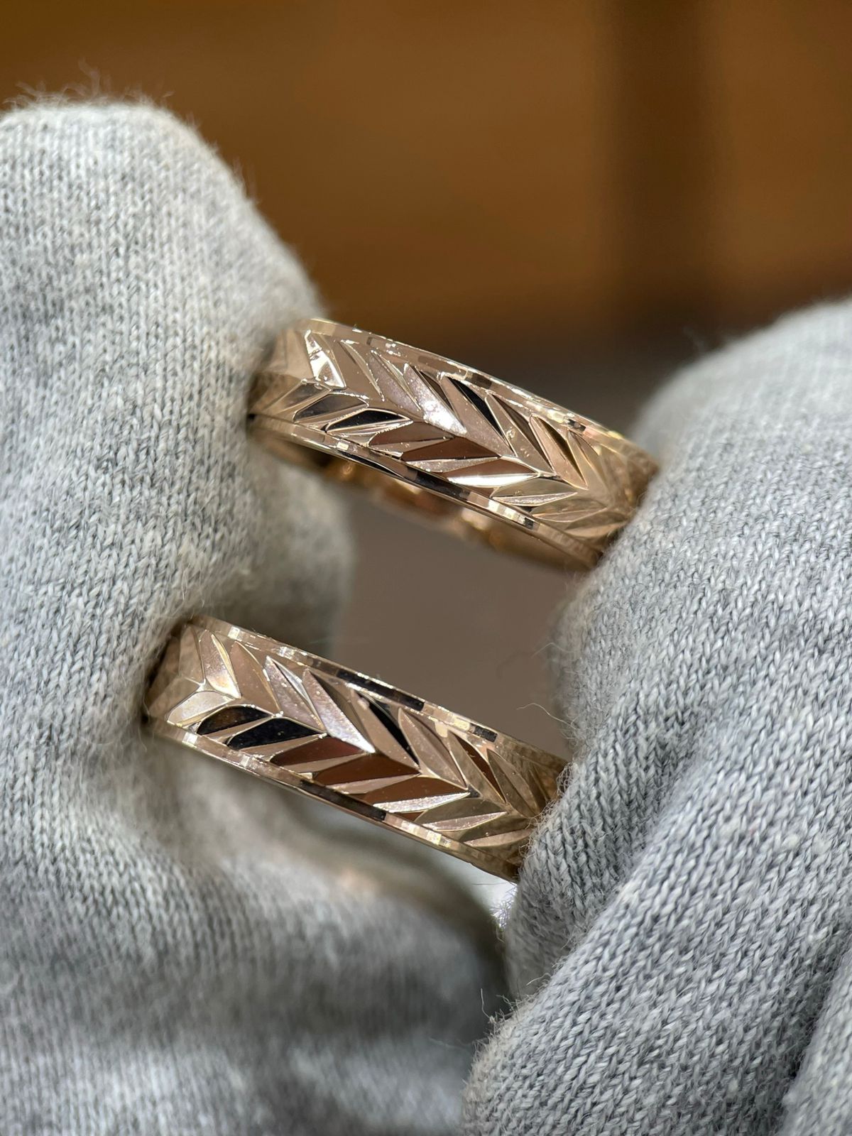 Par de argollas Grecia en oro 5mm