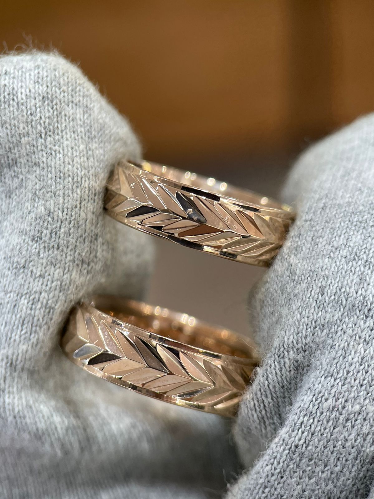 Par de argollas Grecia en oro 5mm