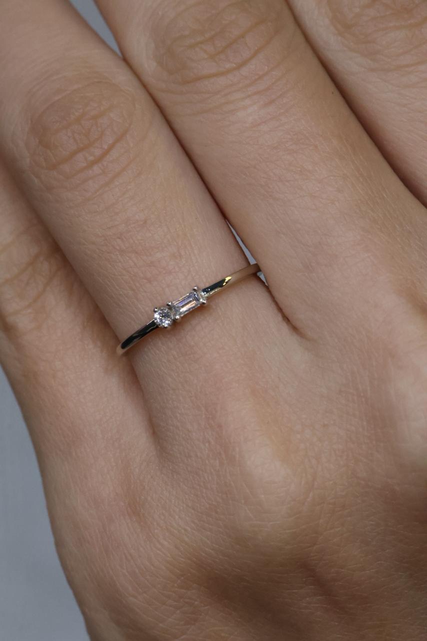 Anillo Brighit en oro con diamantes de laboratorio