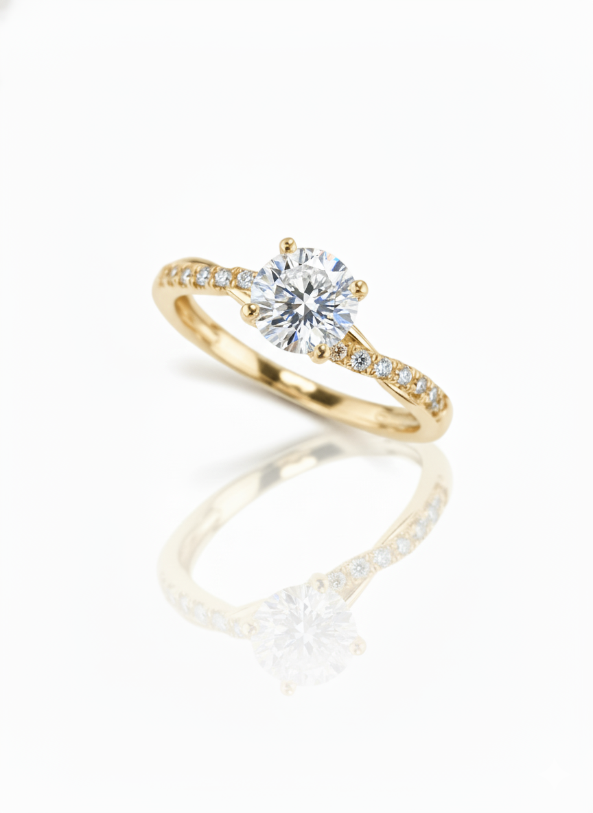 Anillo Slim oro amarillo 10 kilates