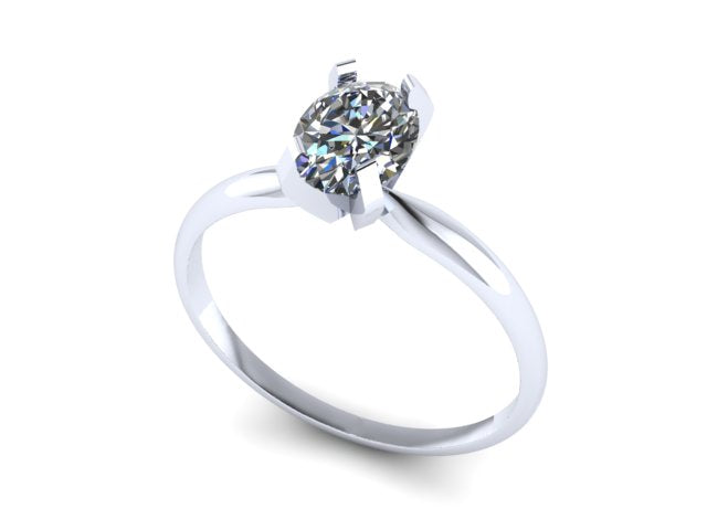 Anillo Emily solitario en oro con Diamante de laboratorio 1.00 ct