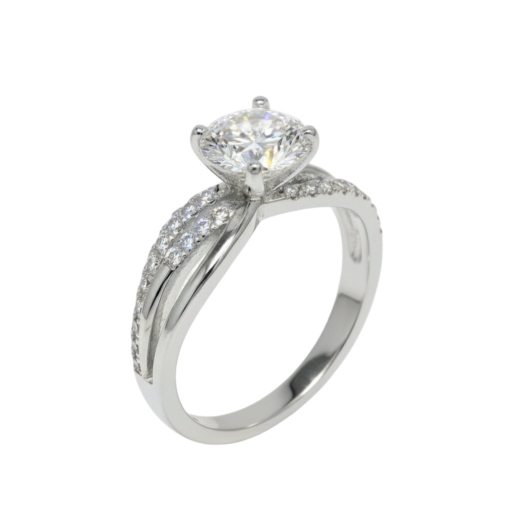 Anillo Athenas en oro 1.00 ct