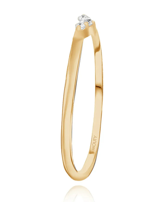 Anillo Angeline en Oro Amarillo 14k con circonias