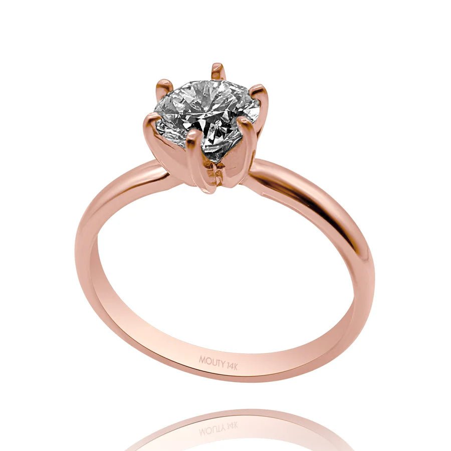 Anillo Amelie en oro 1.00 ct - Mouty Joyería