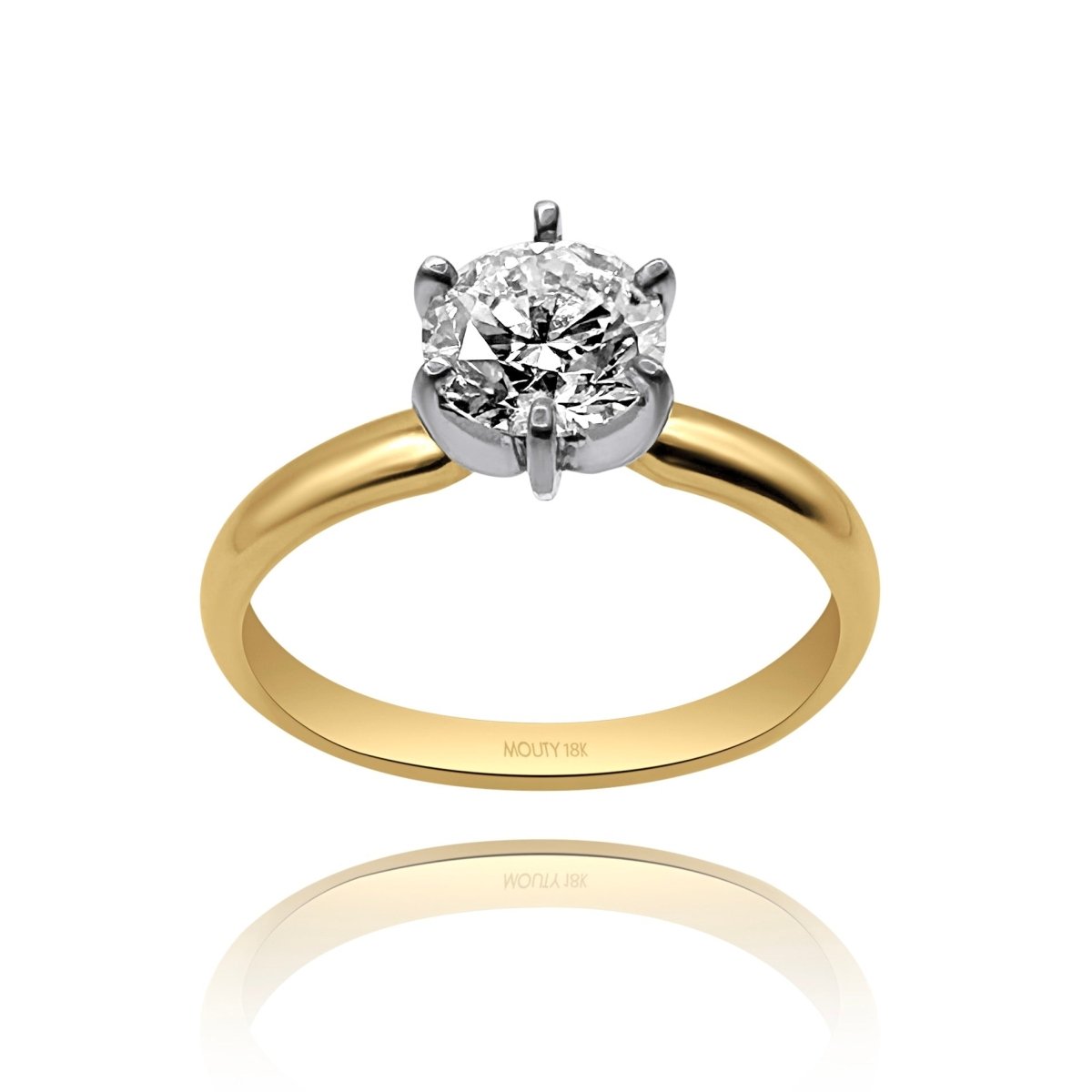 Anillo Amelie en oro 1.00 ct - Mouty Joyería