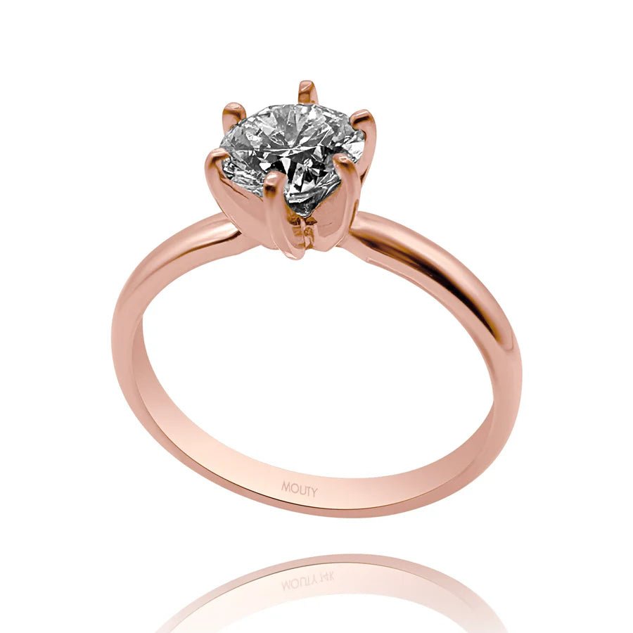 Anillo Amelie en oro 1.00 ct - Mouty Joyería