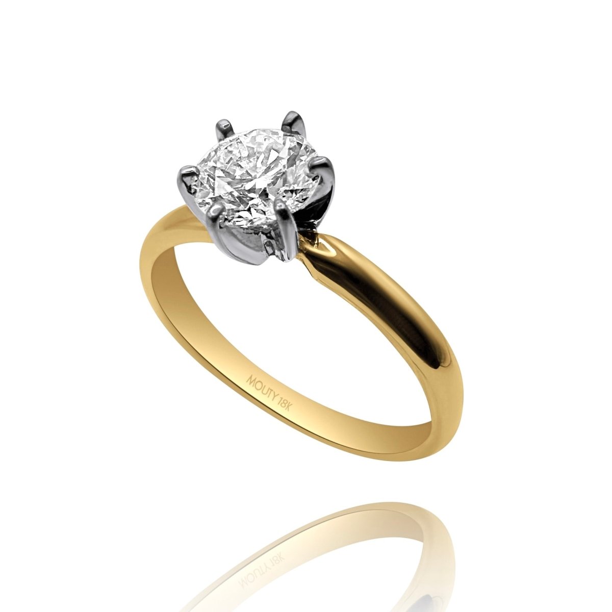 Anillo Amelie en oro 1.00 ct - Mouty Joyería