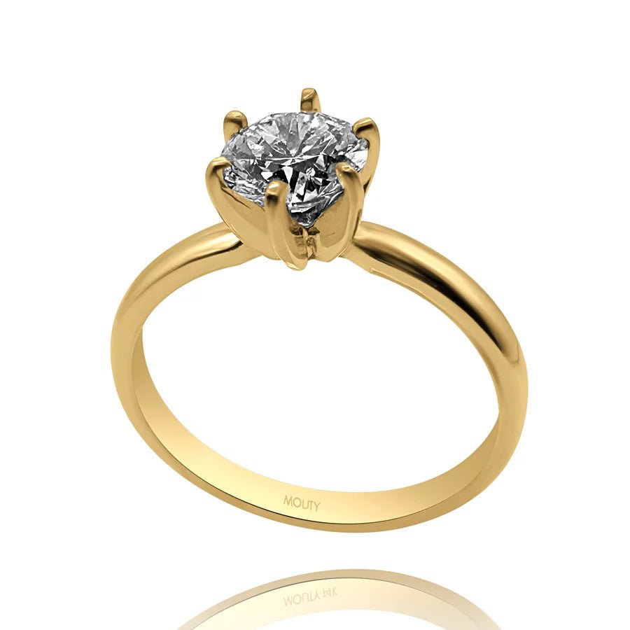 Anillo Amelie en oro 1.00 ct - Mouty Joyería
