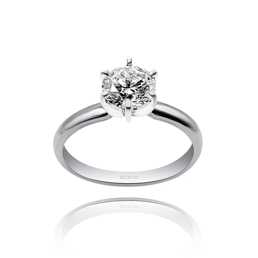 Anillo Amelie en oro 1.00 ct - Mouty Joyería