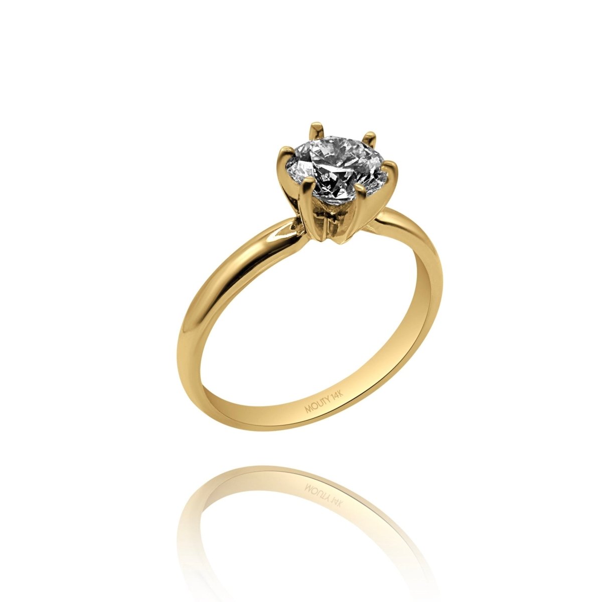 Anillo Amelie en oro 1.00 ct - Mouty Joyería