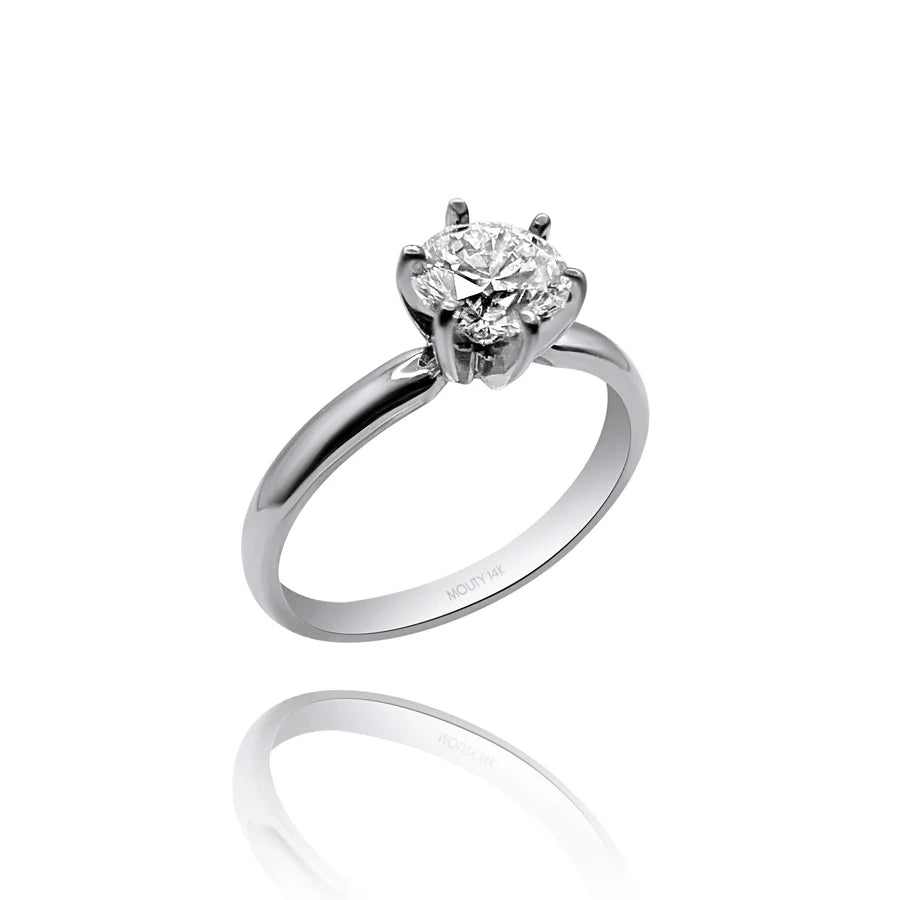 Anillo Amelie en oro 1.00 ct - Mouty Joyería