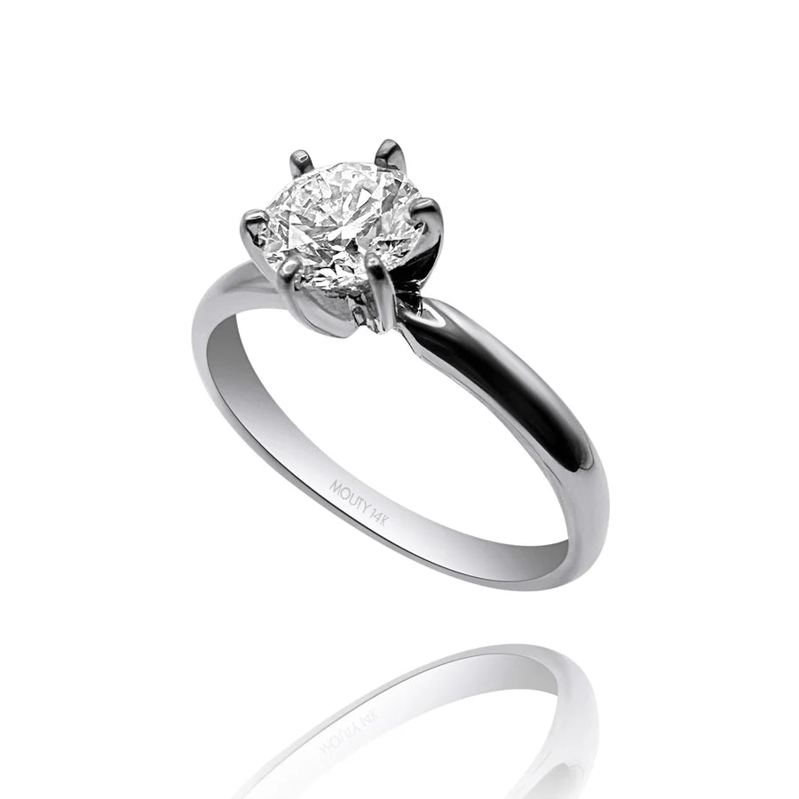 Anillo Amelie en oro 1.00 ct - Mouty Joyería