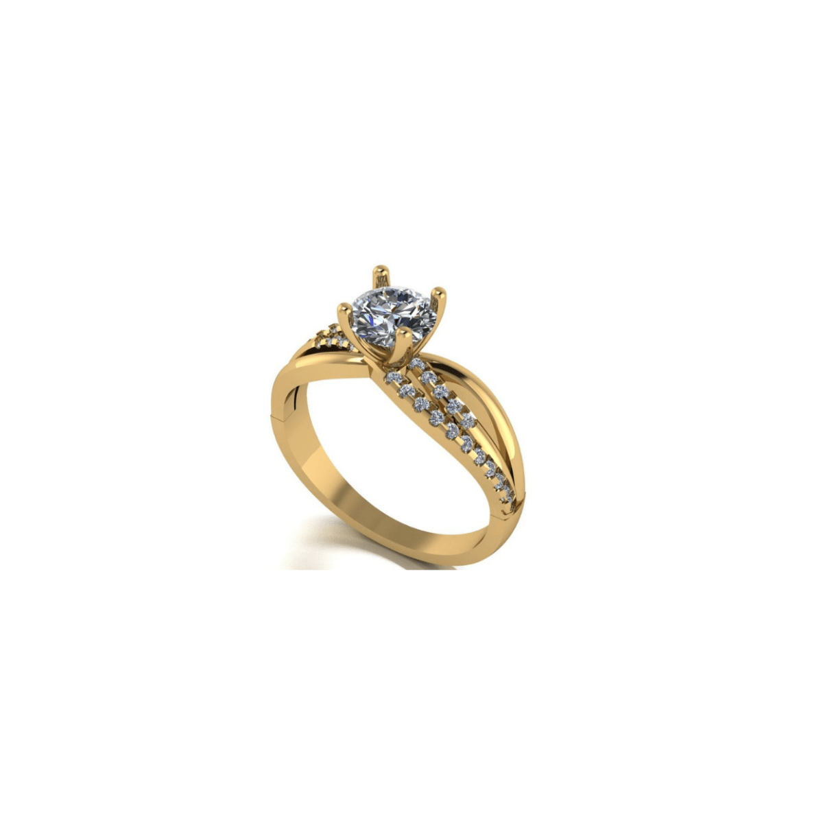 Anillo Athenas en Oro 1.00 ct - Mouty Joyería