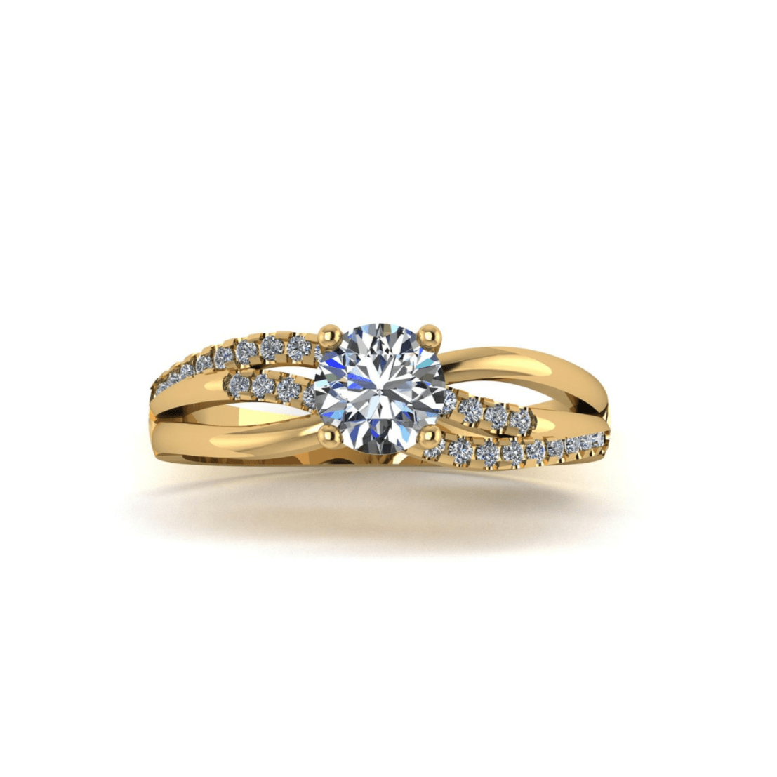 Anillo Athenas en Oro 1.00 ct - Mouty Joyería