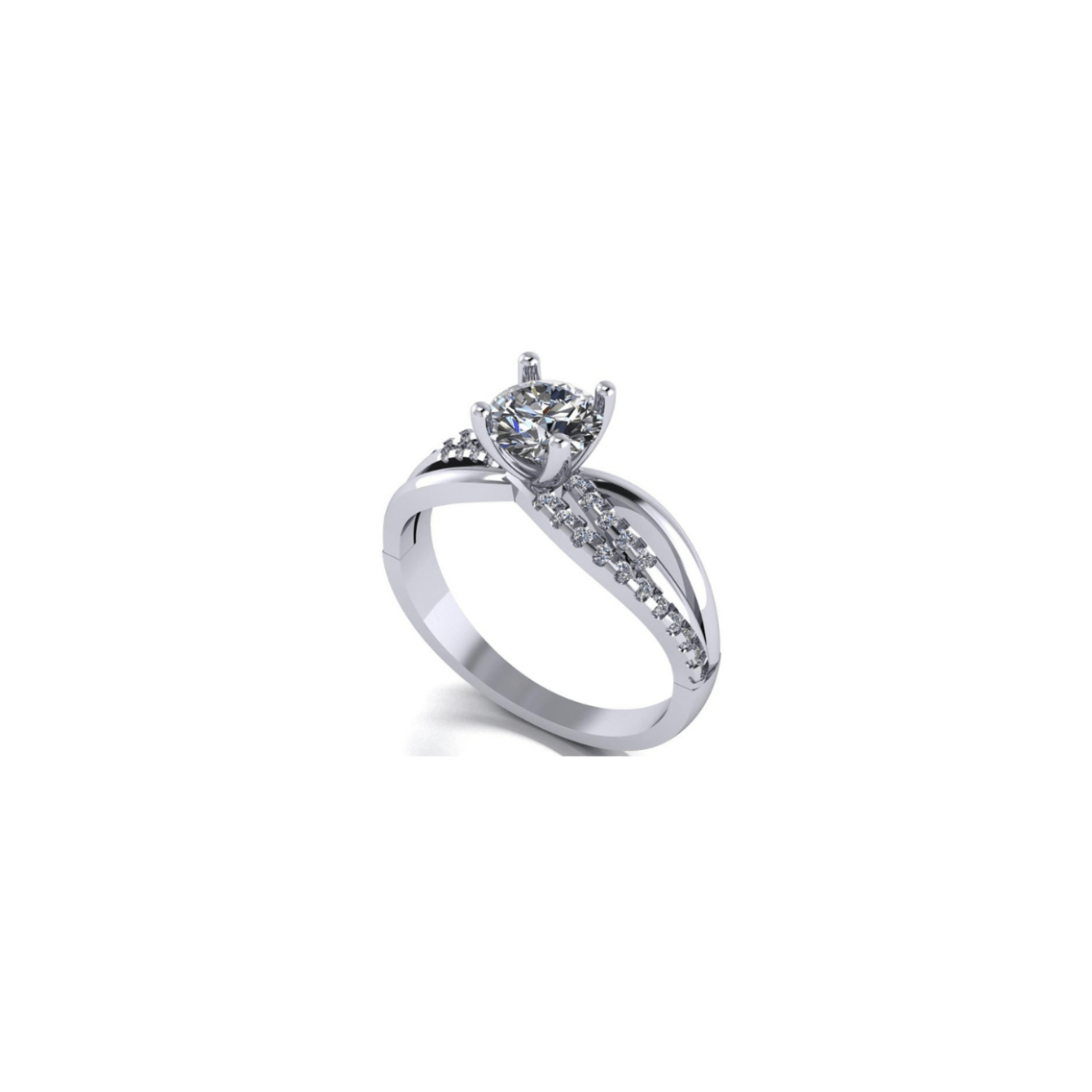 Anillo Athenas en Oro 1.00 ct - Mouty Joyería
