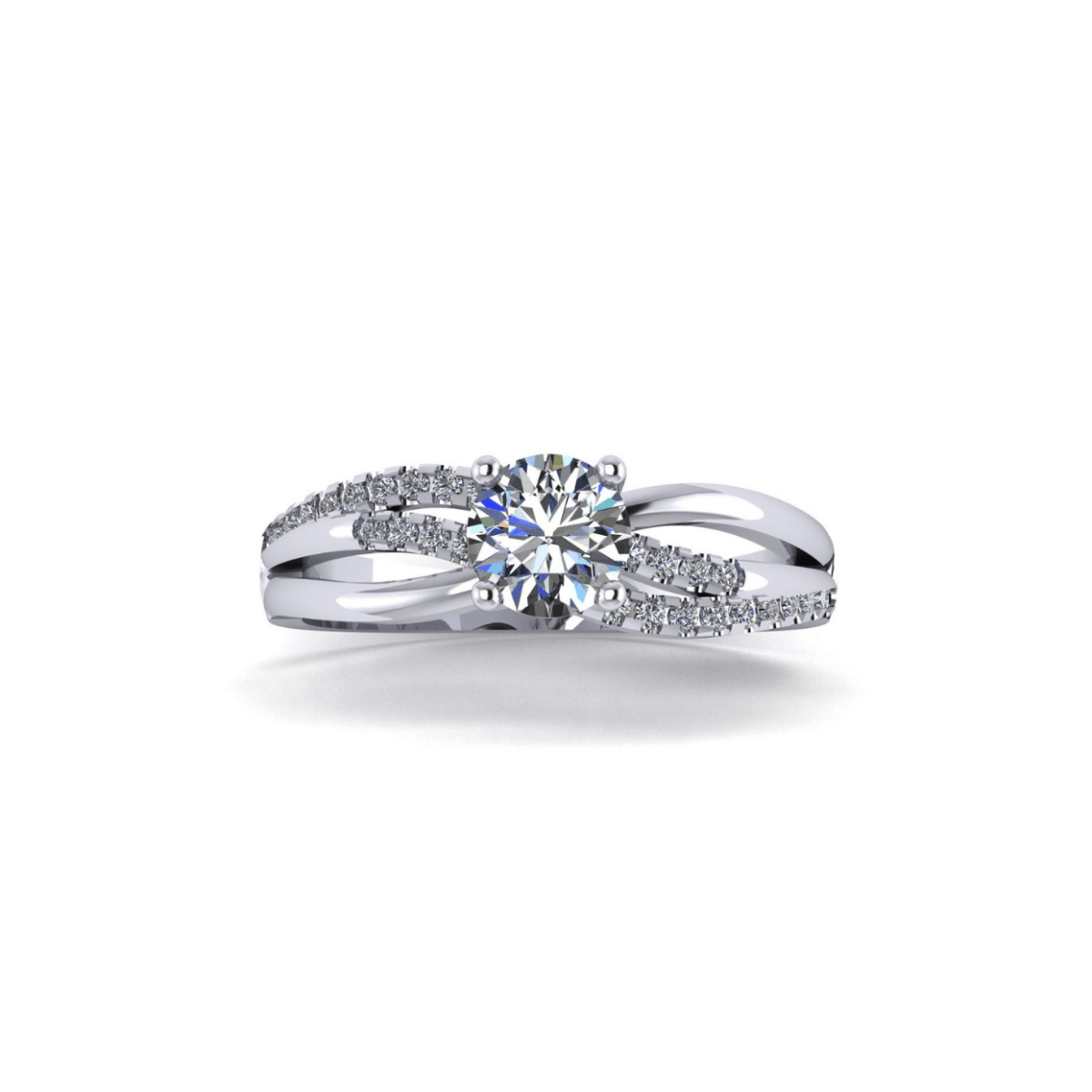 Anillo Athenas en Oro 1.00 ct - Mouty Joyería