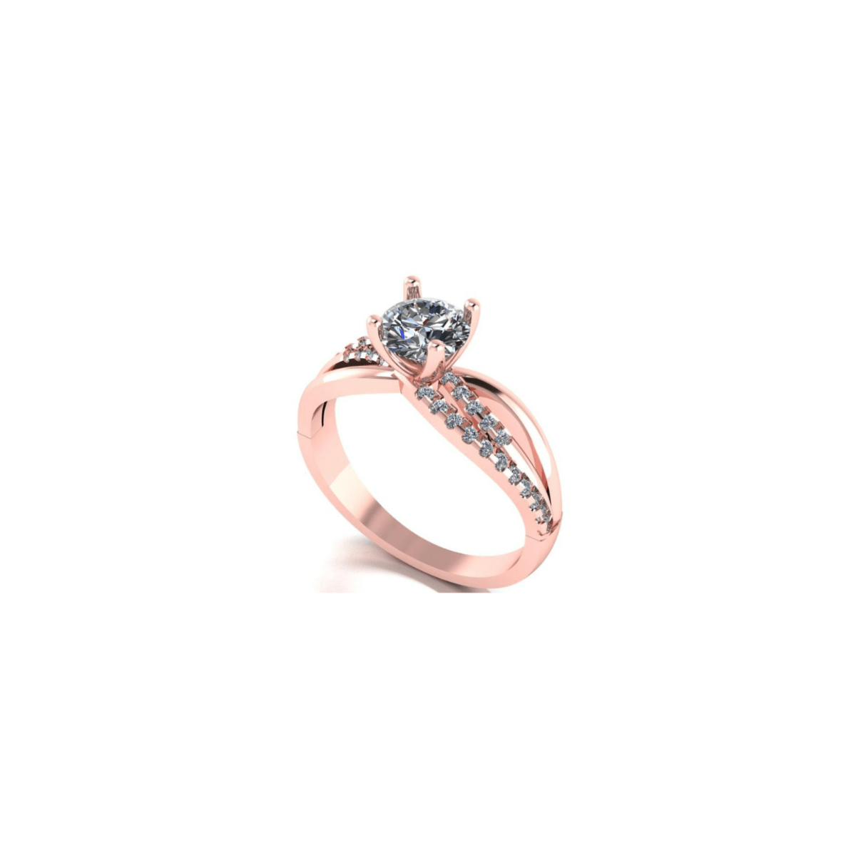Anillo Athenas en Oro 1.00 ct - Mouty Joyería
