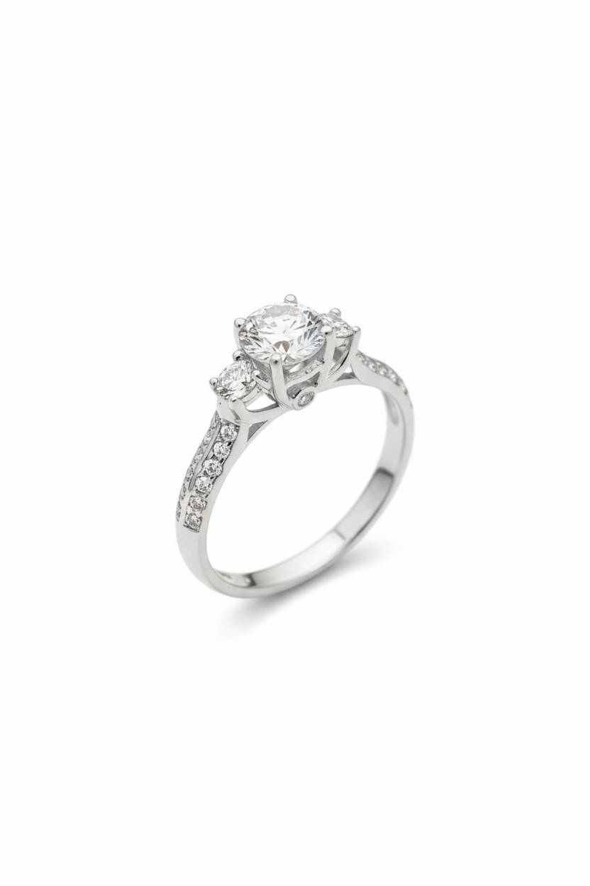 Anillo Azucena en Oro .50 ct