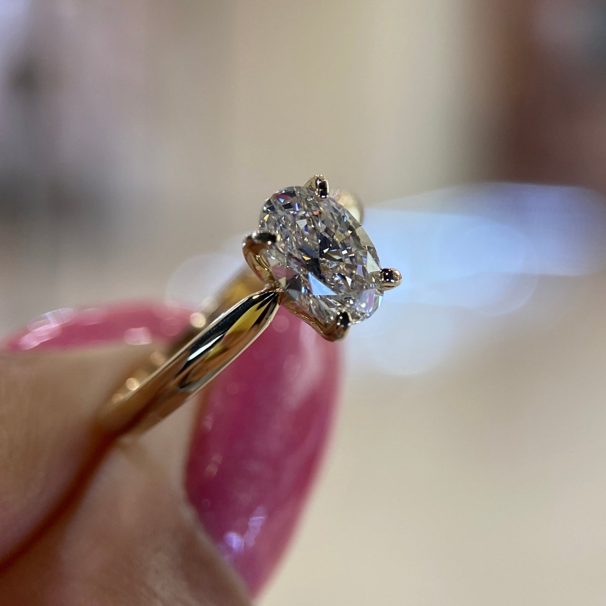 Anillo Emily solitario en oro 1.00 ct - Mouty Joyería