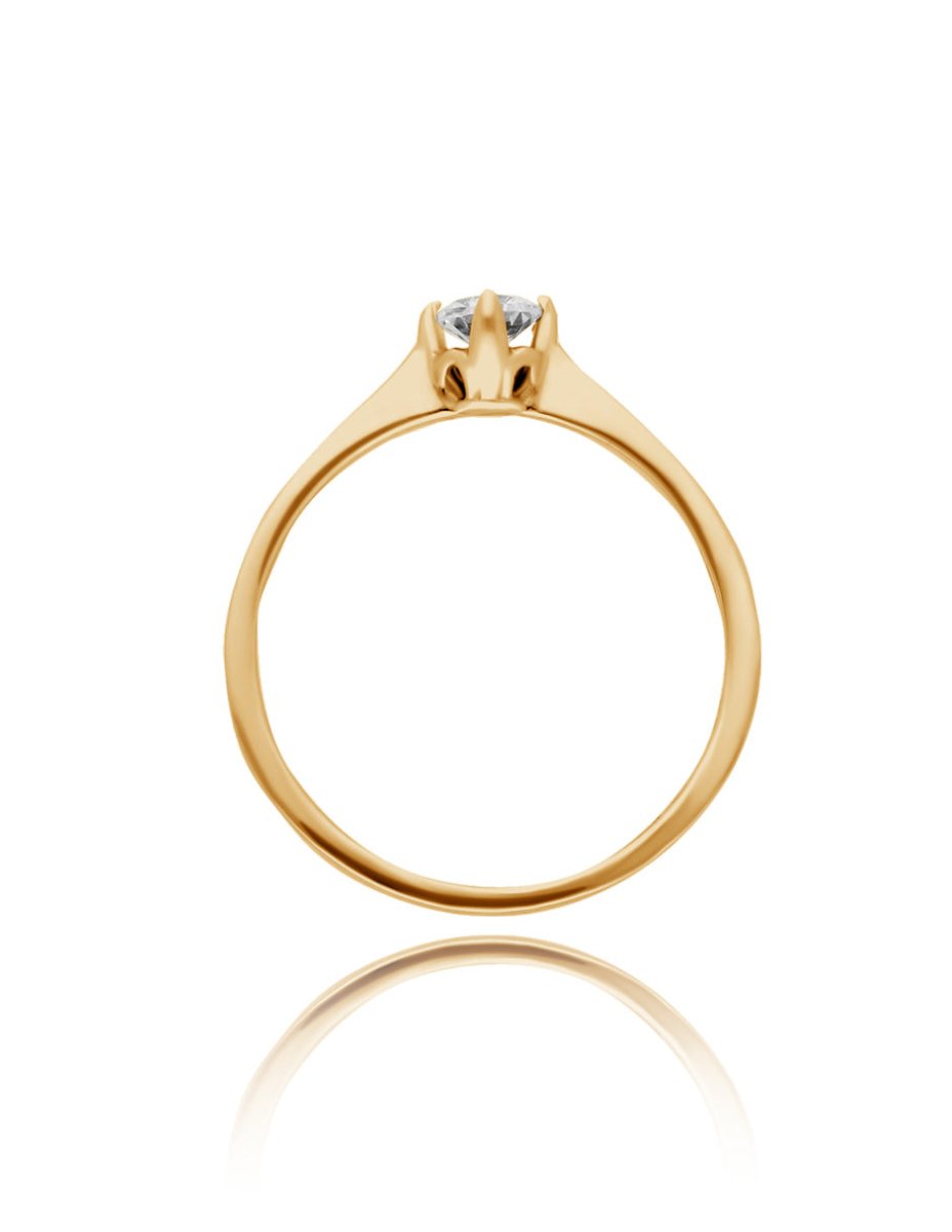 Anillo Lahia en oro .15 ct - Mouty Joyería
