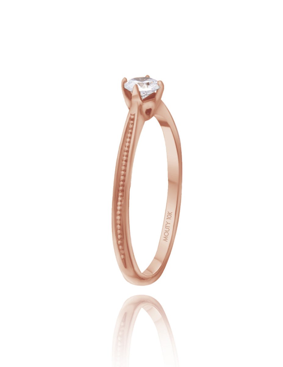 Anillo Lahia en oro .15 ct - Mouty Joyería