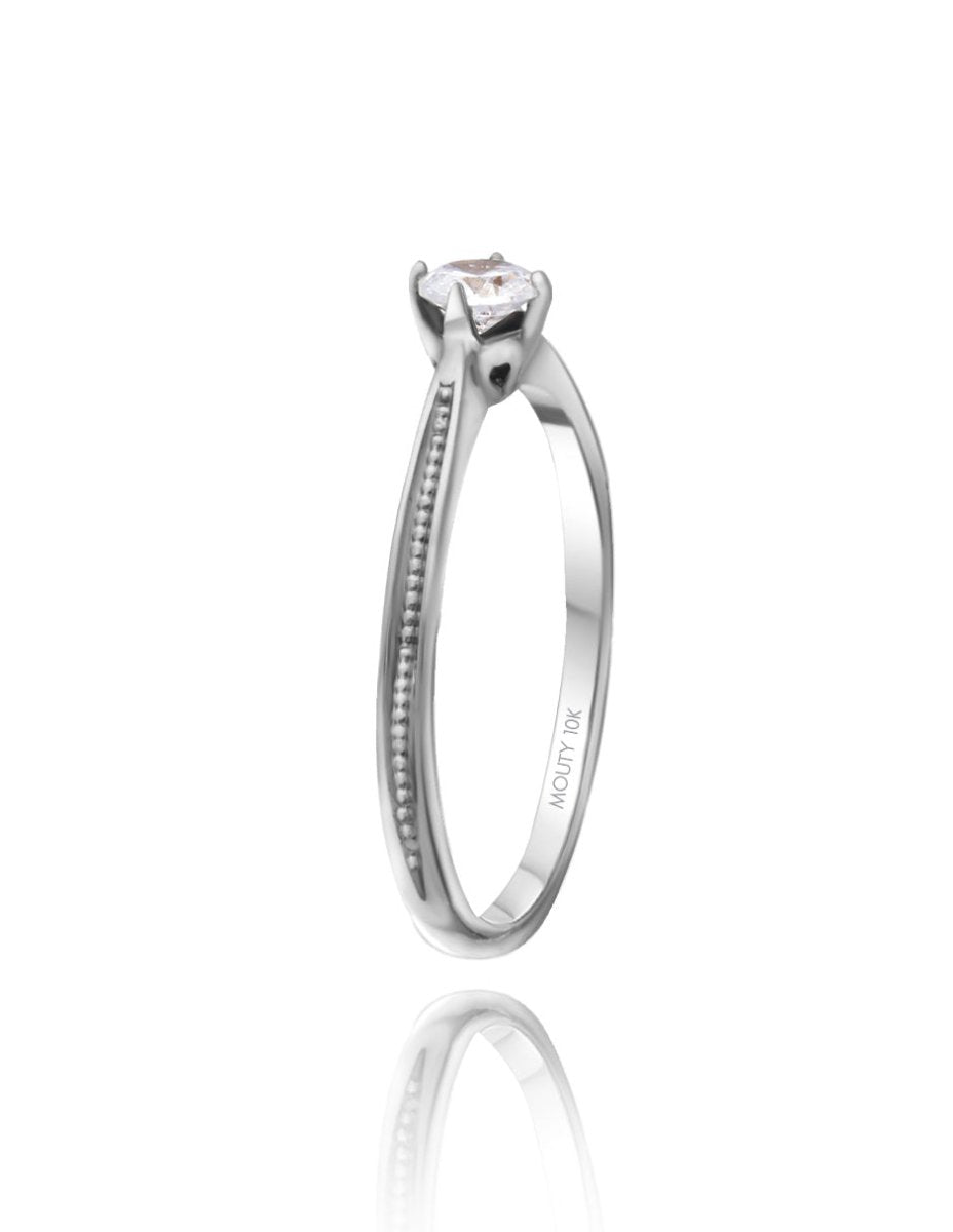 Anillo Lahia en oro .15 ct - Mouty Joyería