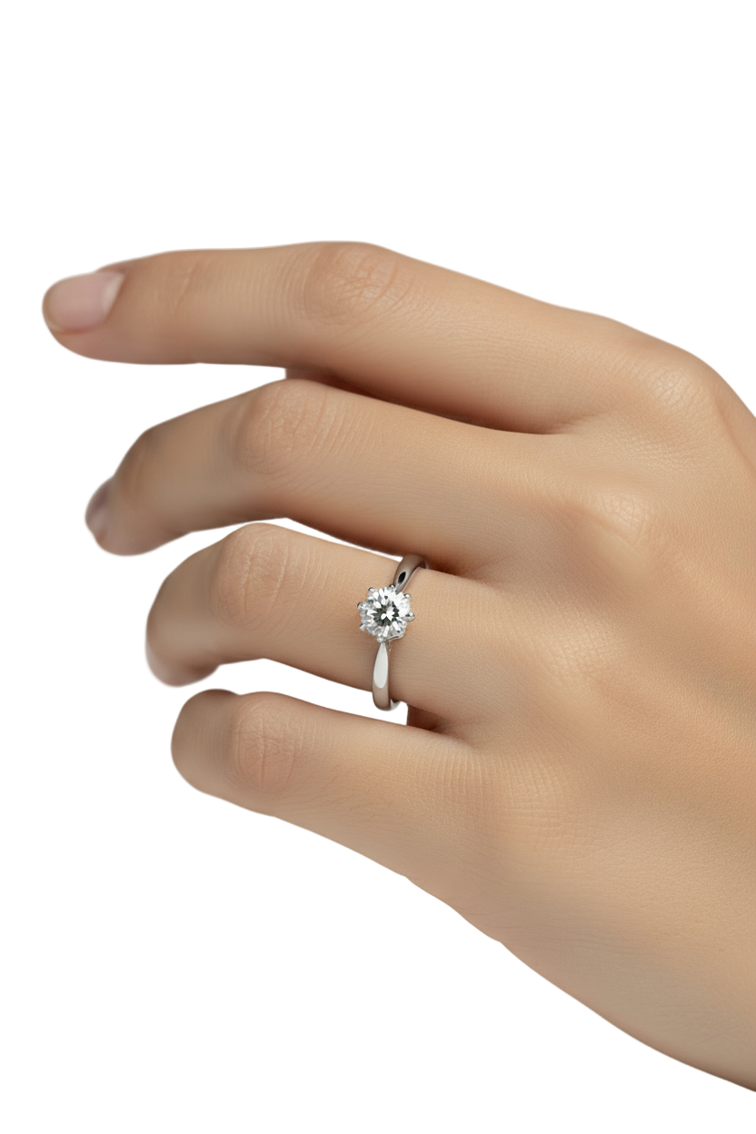 Anillo Magnolia en oro 1.00 ct