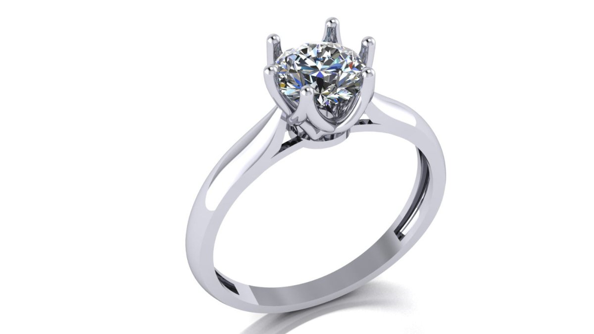 Anillo Magnolia en Oro 1.00 ct - Mouty Joyería