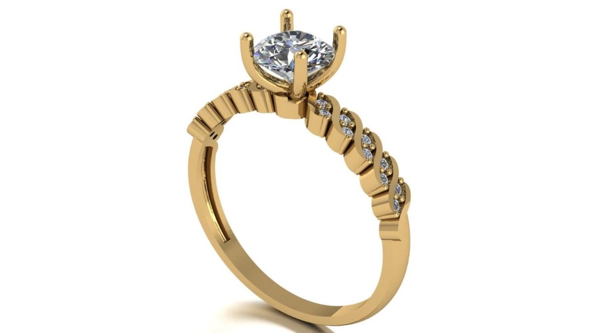 Anillo Mila en Oro - Mouty Joyería