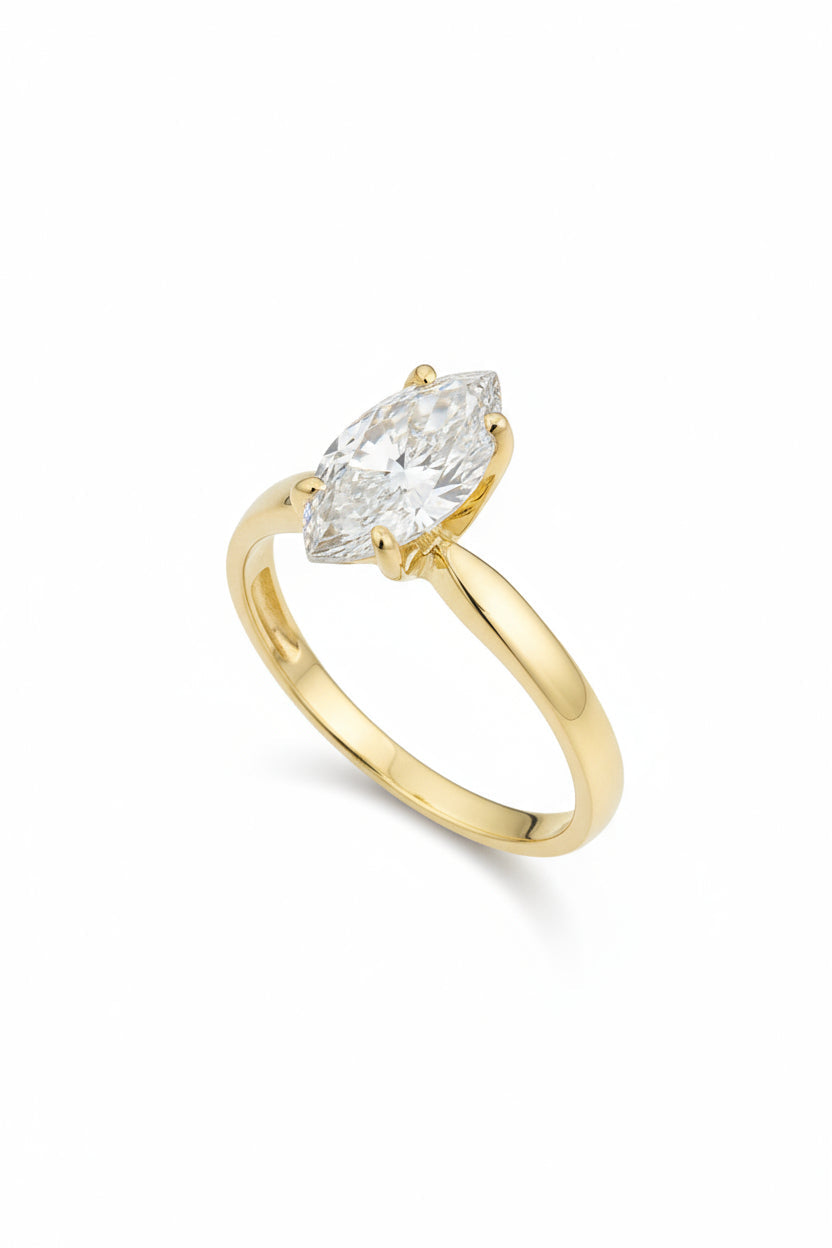 Anillo Emily Marquise en oro 1.00 ct