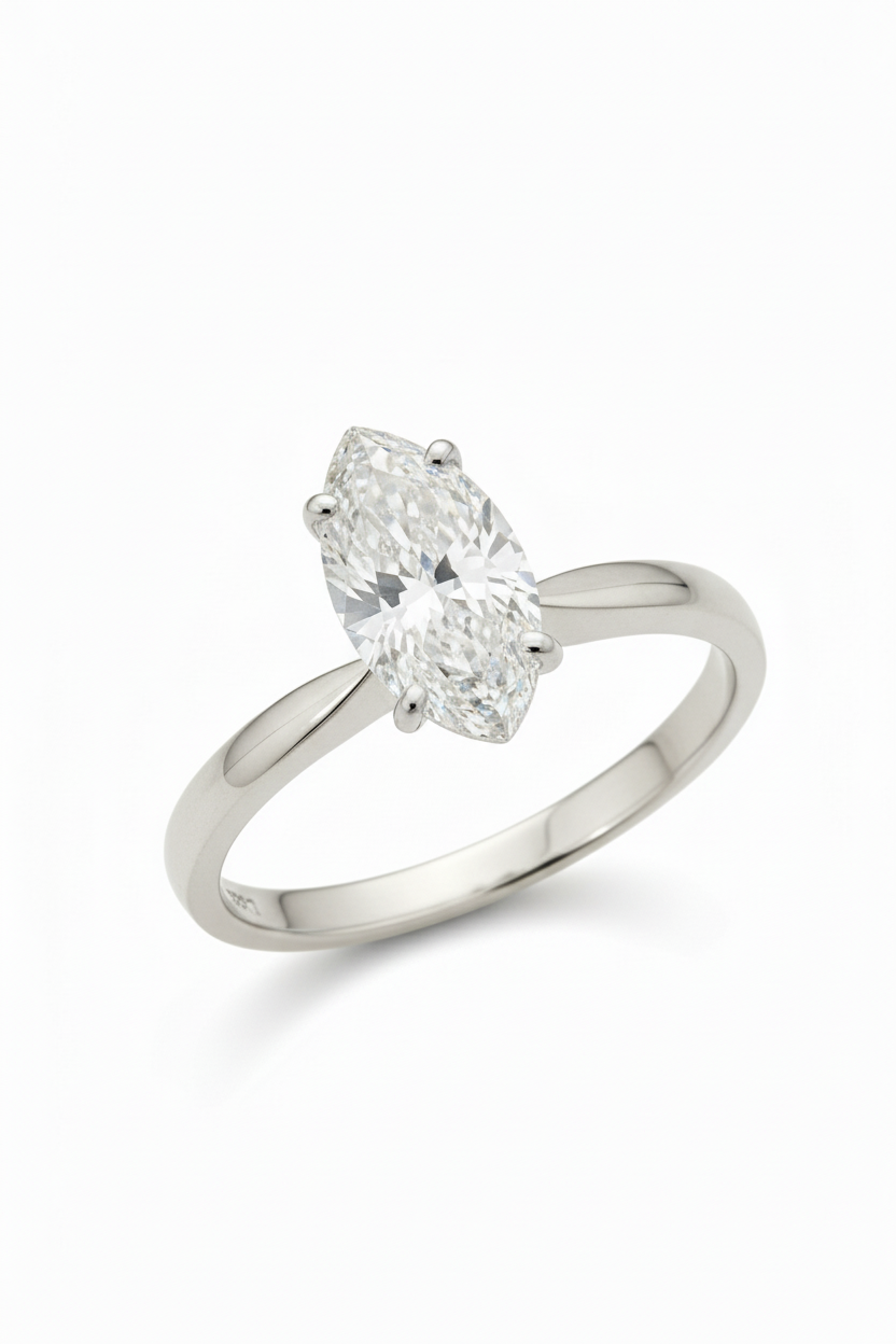 Anillo Emily Marquise en oro 1.00 ct