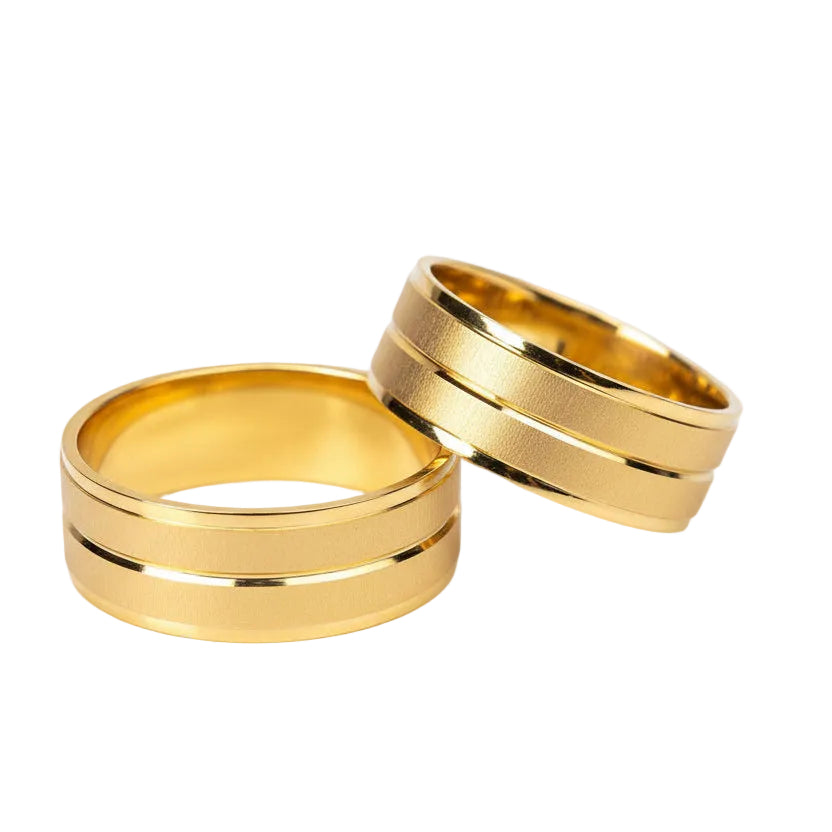 Par de argollas Lucian en oro 6mm