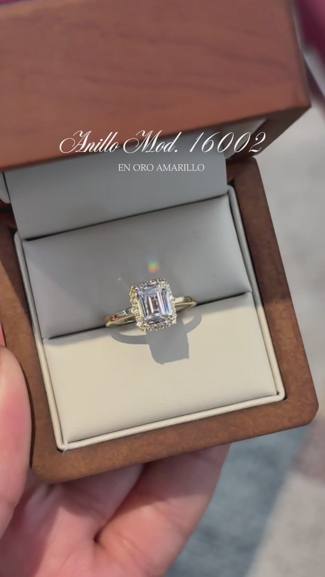 Anillo en Oro Amarillo 14k con Circonia Mod.16002