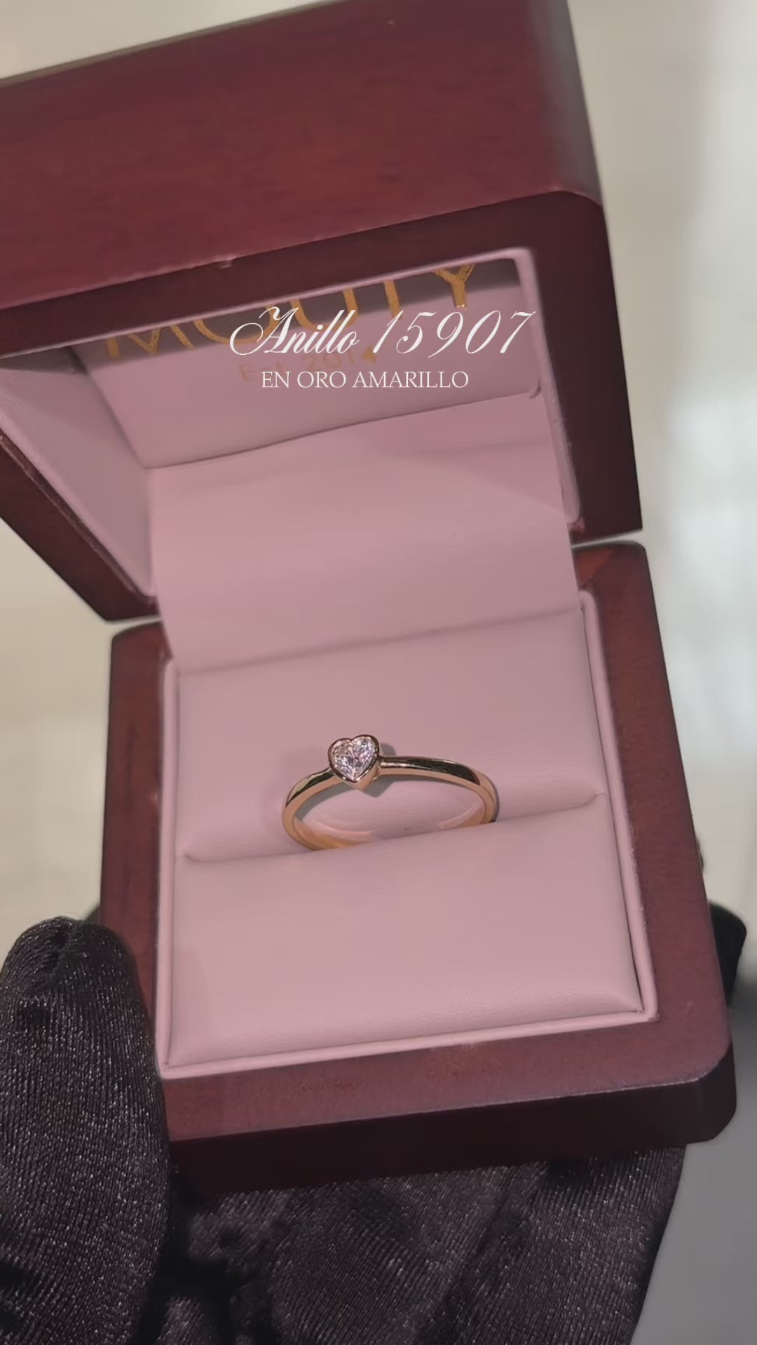 Anillo en Oro Amarillo 14k con Circonia  Mod.15907