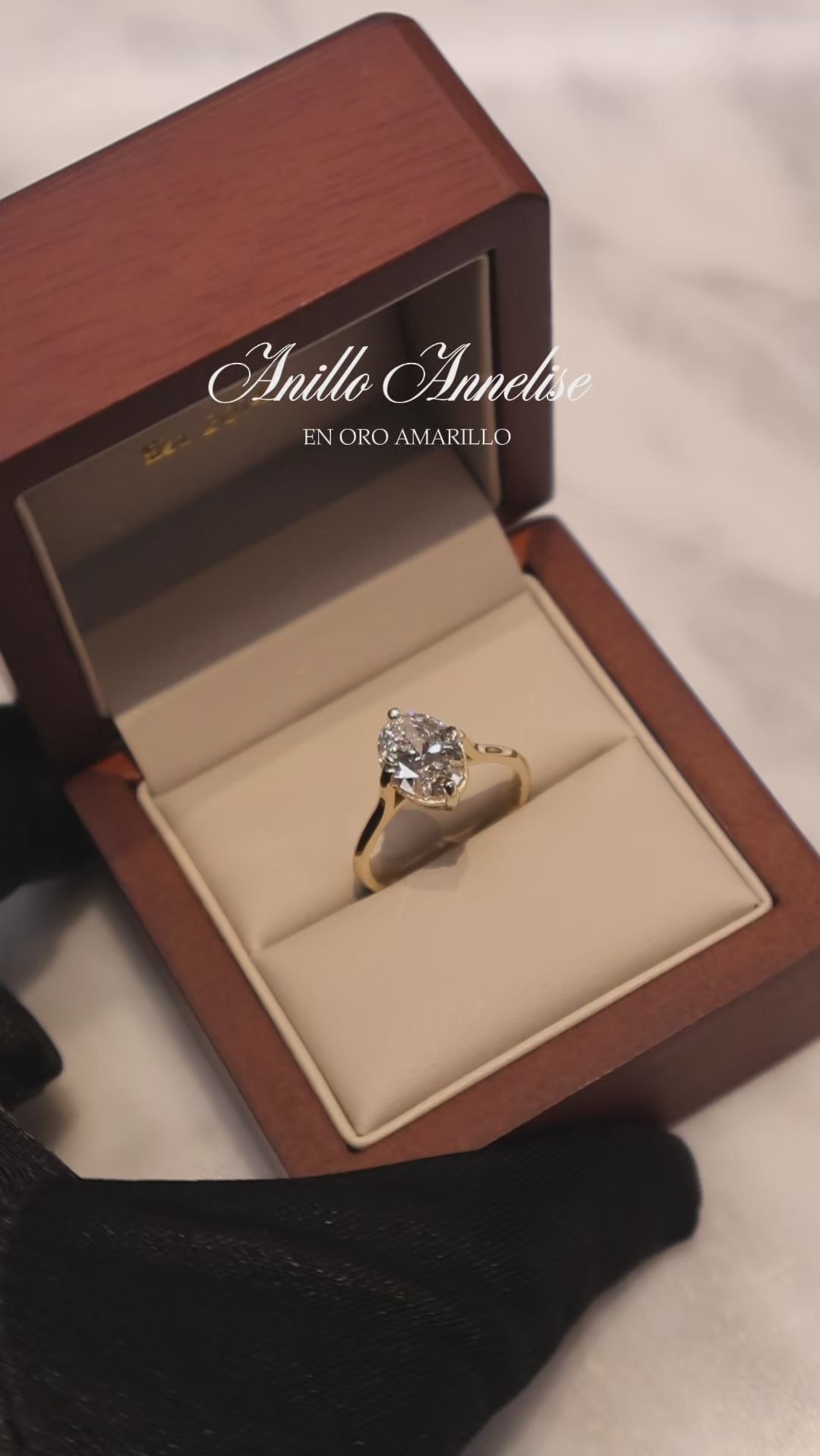 Anillo Annelise en Oro Amarillo 14K con Diamante de Laboratorio de 2.17ct | IGI