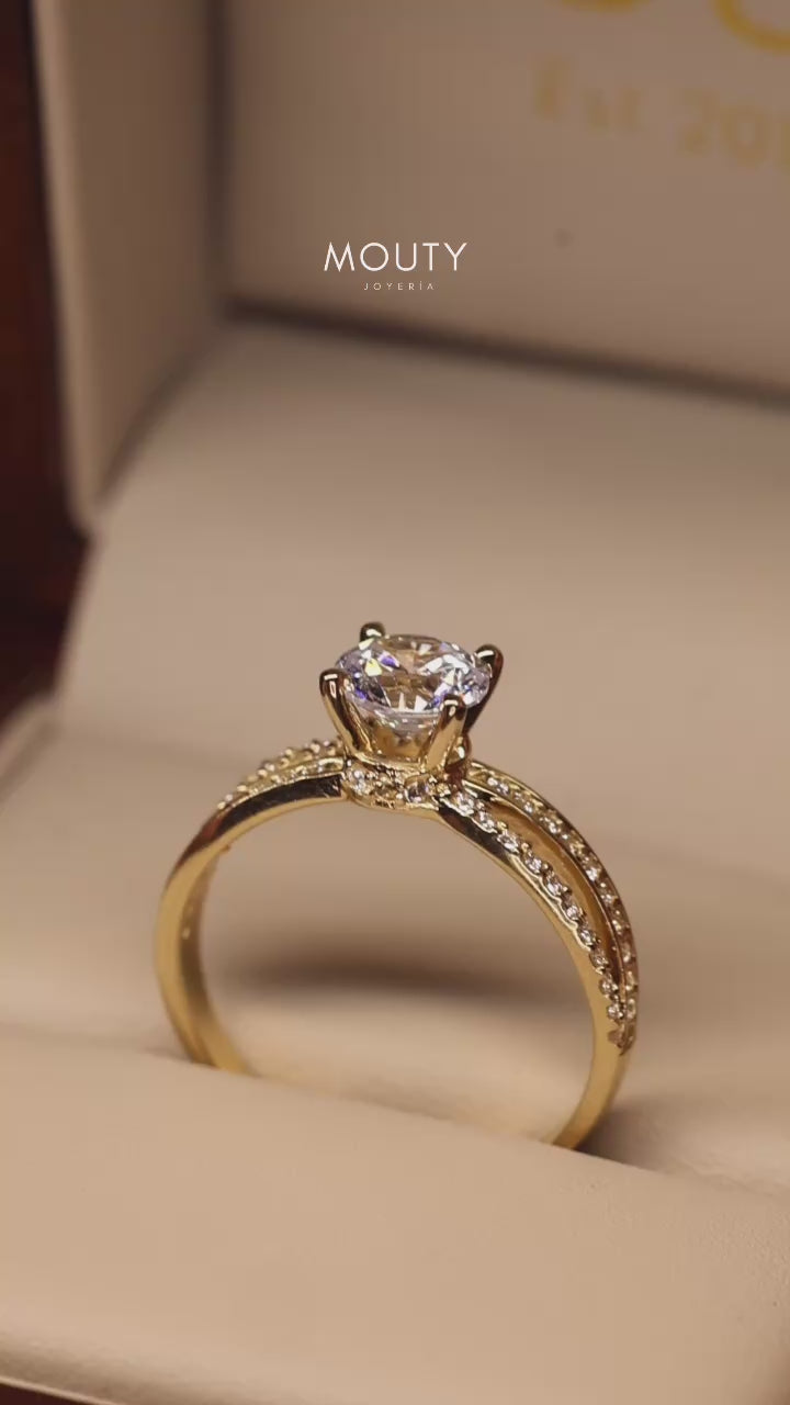 Anillo Dafne en Oro 1.00 ct