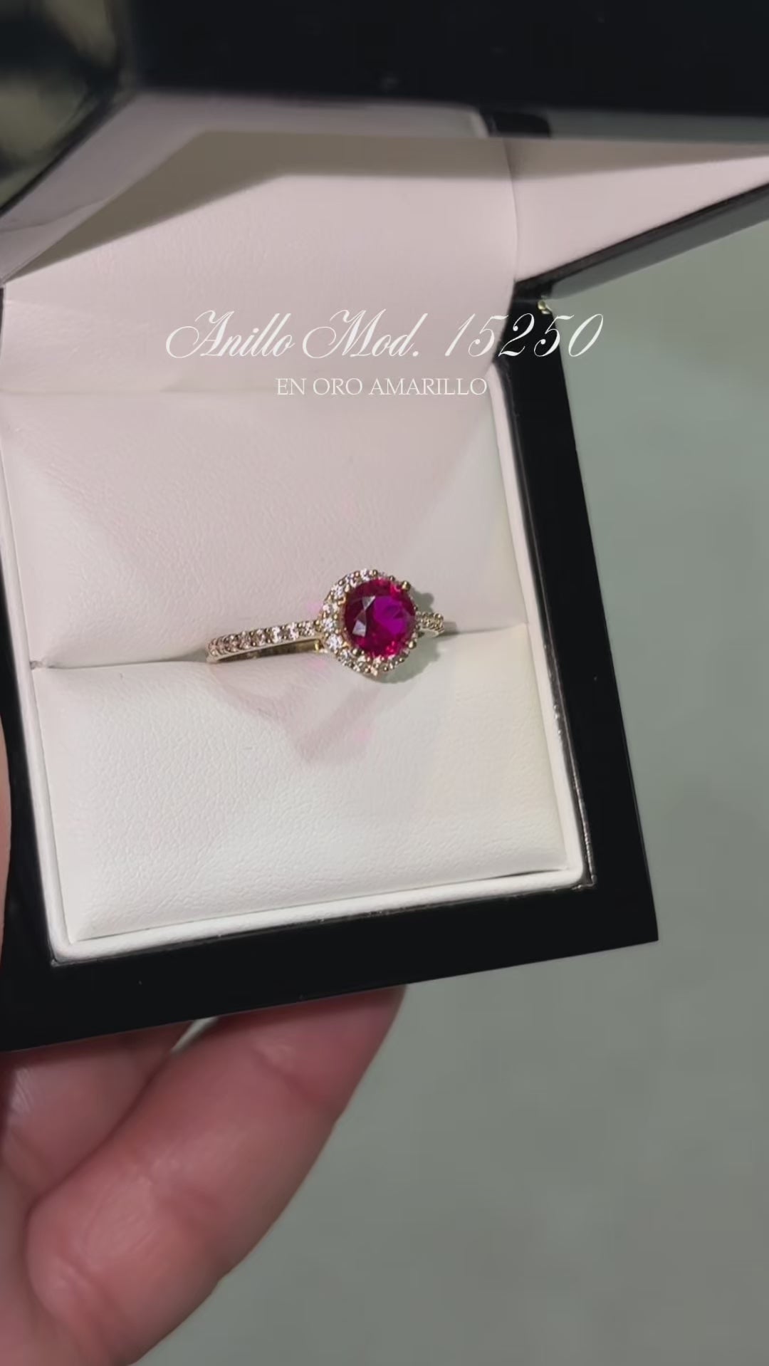 Anillo en Oro Amarillo 10k con Circonias Mod. 15250