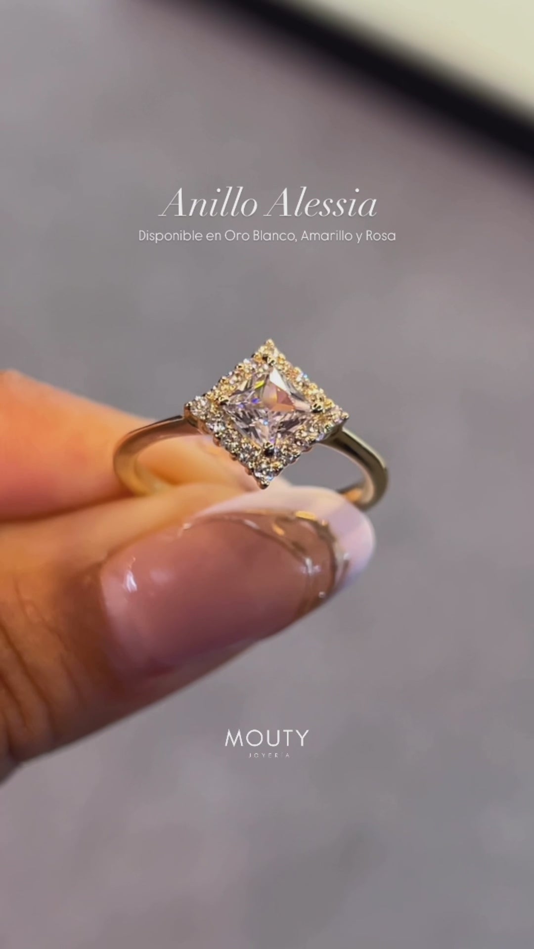 Anillo Alessia en oro .75 ct