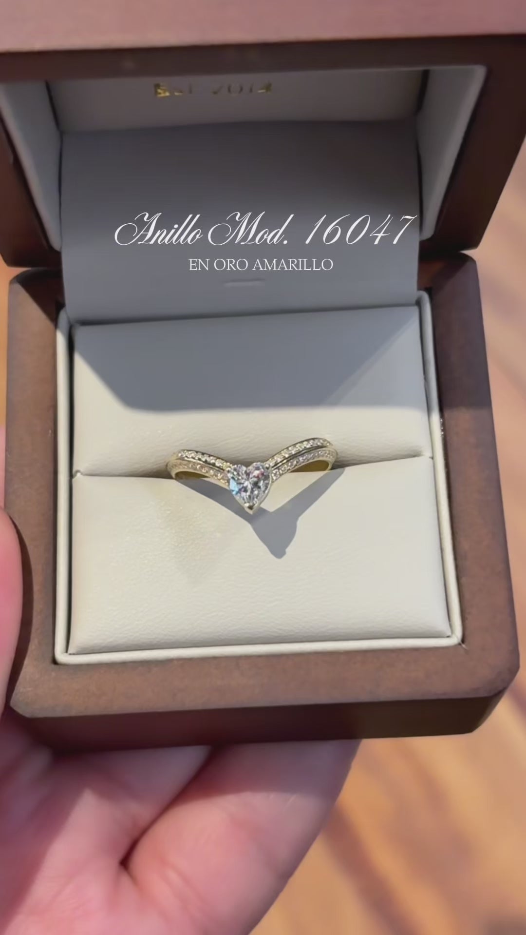 Anillo en Oro 14k con Circonia Mod. 16047