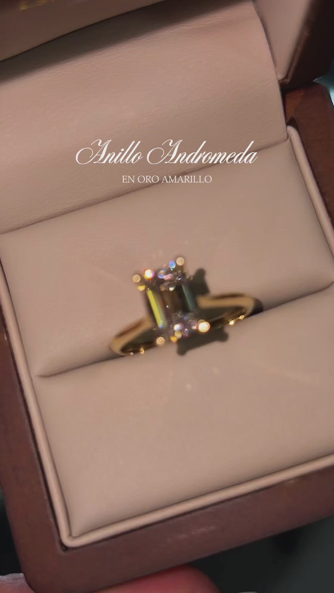 Anillo Andromeda en Oro Amarillo 14k con Diamante de Laboratorio 1.91 ct | IGI